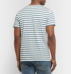 Armor Lux - Striped Cotton-Jersey T-Shirt - Blue