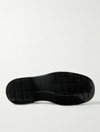 Bottega Veneta - Horsebit Glossed-Leather Loafers - Black