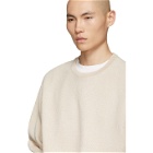 Homme Plisse Issey Miyake Off-White Rustic Knit Sweater