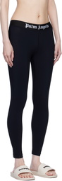 Palm Angels Black Logo Leggings