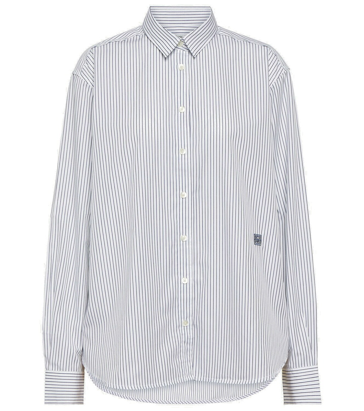 Photo: Toteme Striped cotton-blend shirt