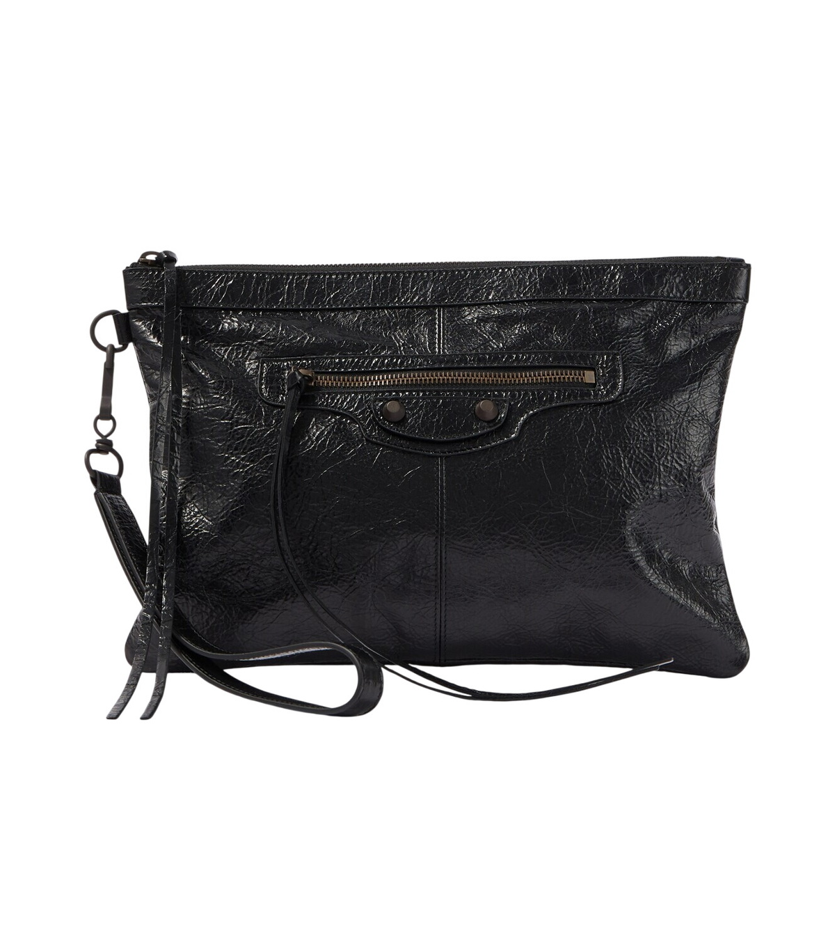 バッグ Balenciaga BB Accessory Poach Leather Balenciaga BB Icon leather pouch Balenciaga