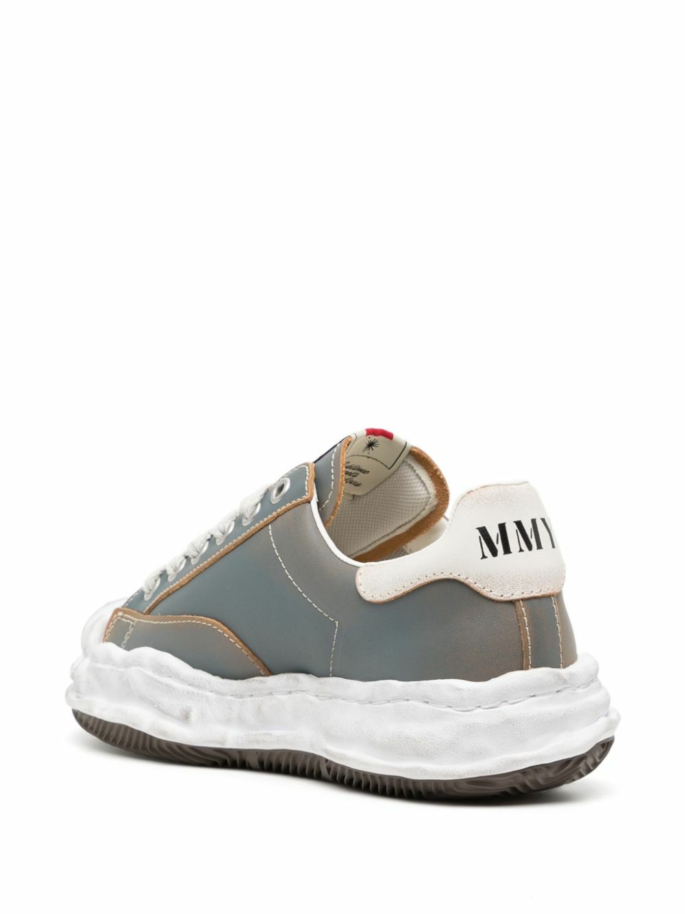 Maison MIHARA YASUHIRO Blue Blakey Leather Sneakers