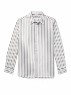 mfpen - Generous Striped Organic Cotton Shirt - White