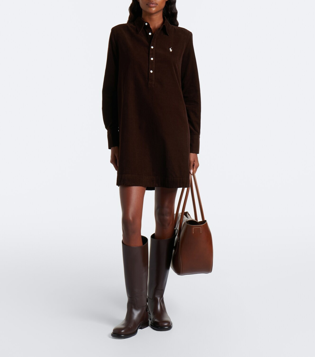 Polo Ralph Lauren Cotton corduroy minidress