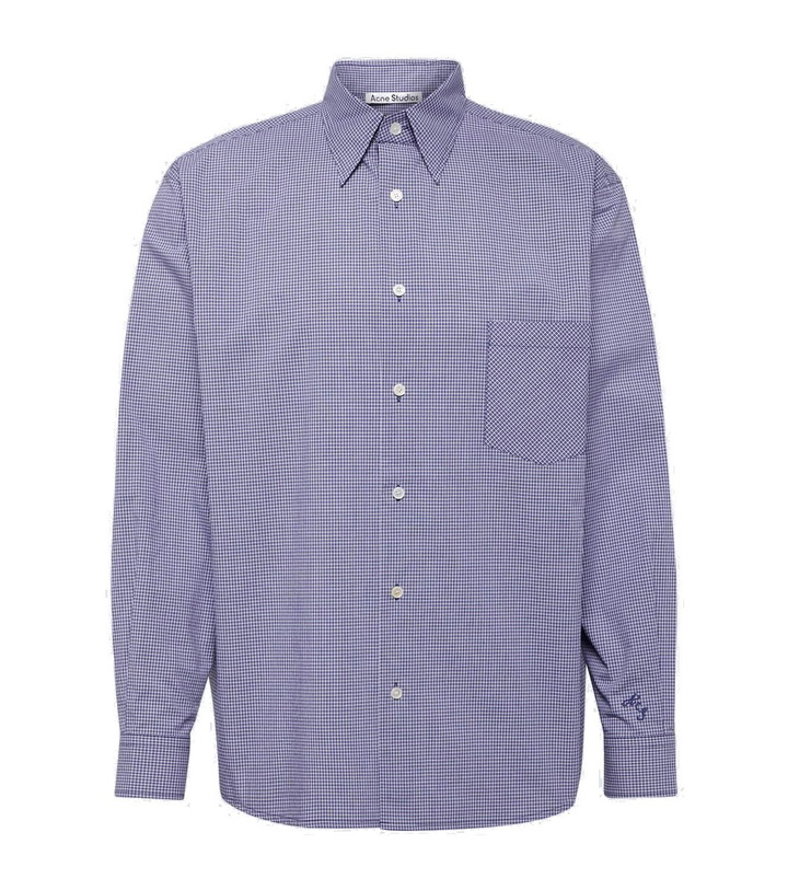 Photo: Acne Studios Checked cotton shirt