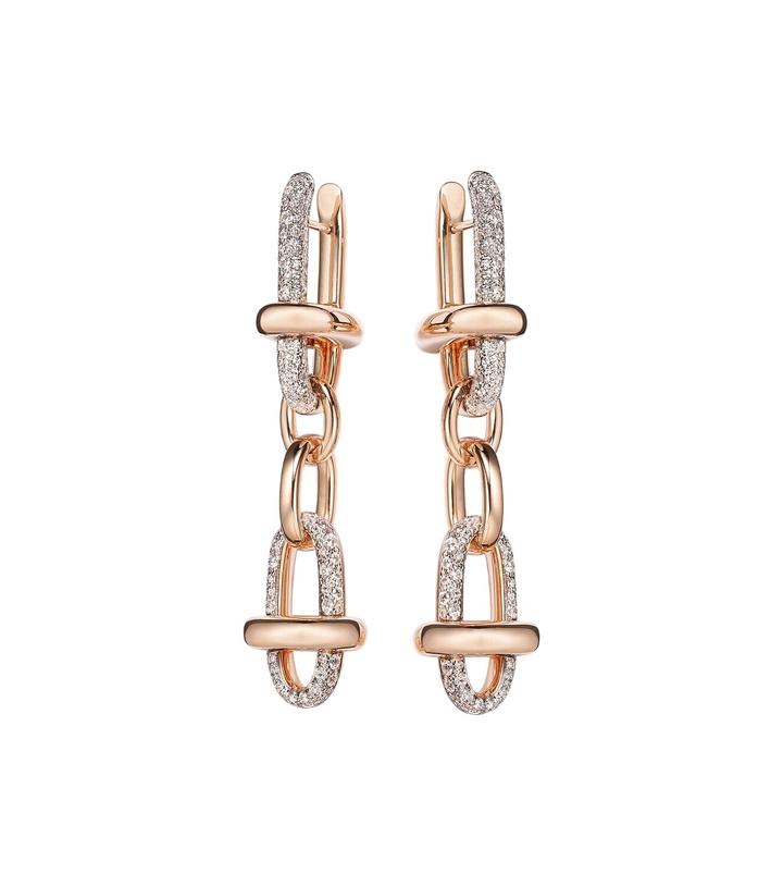 Photo: Pomellato Iconica 18kt rose gold drop earrings with diamonds