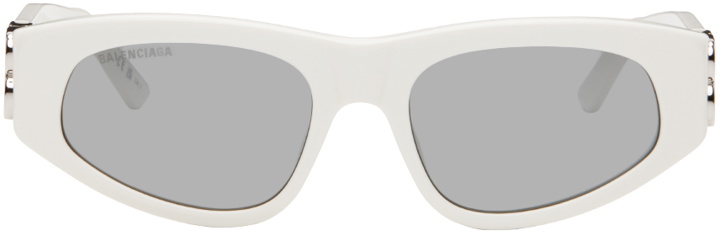 Photo: Balenciaga White Dynasty D-Frame Sunglasses