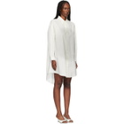 MM6 Maison Margiela Off-White Cotton Poplin Minidress