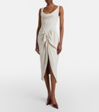 Vivienne Westwood Panther draped ruched midi dress