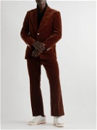 Palm Angels - Cotton-Velvet Suit Jacket - Brown