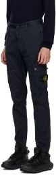 Stone Island Navy Garment-Dyed Cargo Pants