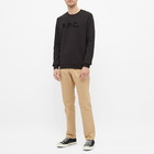 A.P.C. Men's VPC Logo Sweat in Black