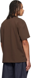 WOOYOUNGMI Brown Printed Logo T-shirt