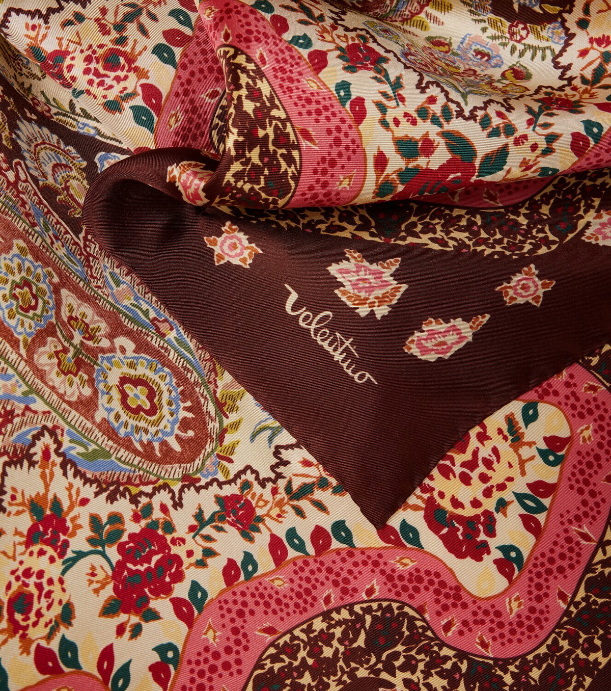 Valentino Printed silk twill scarf