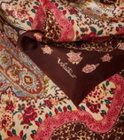 Valentino Printed silk twill scarf