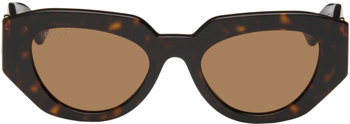 Photo: Gucci Tortoiseshell Cat-Eye Sunglasses