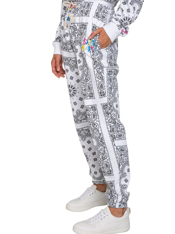 Photo: MC2 Saint Barth Cotton Bandanna Joggers With Saint Barth Embroidery