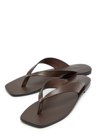 A.emery Kinto Leather Flip Flops Brown