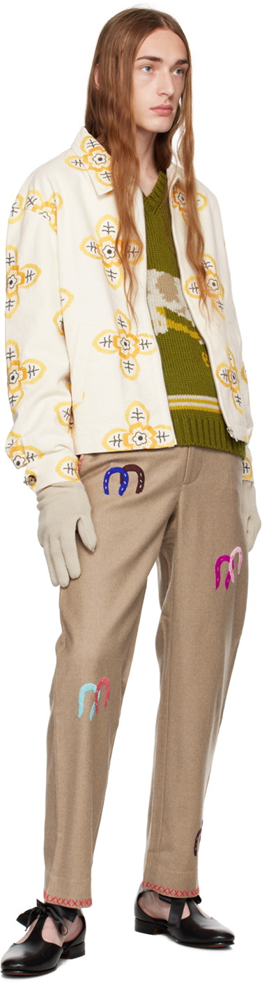 ★kkcamber★BODE ニット Bode Khaki Cattle Sweater Bode