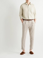 Massimo Alba - Cotton and Cashmere-Blend Voile Shirt - Neutrals