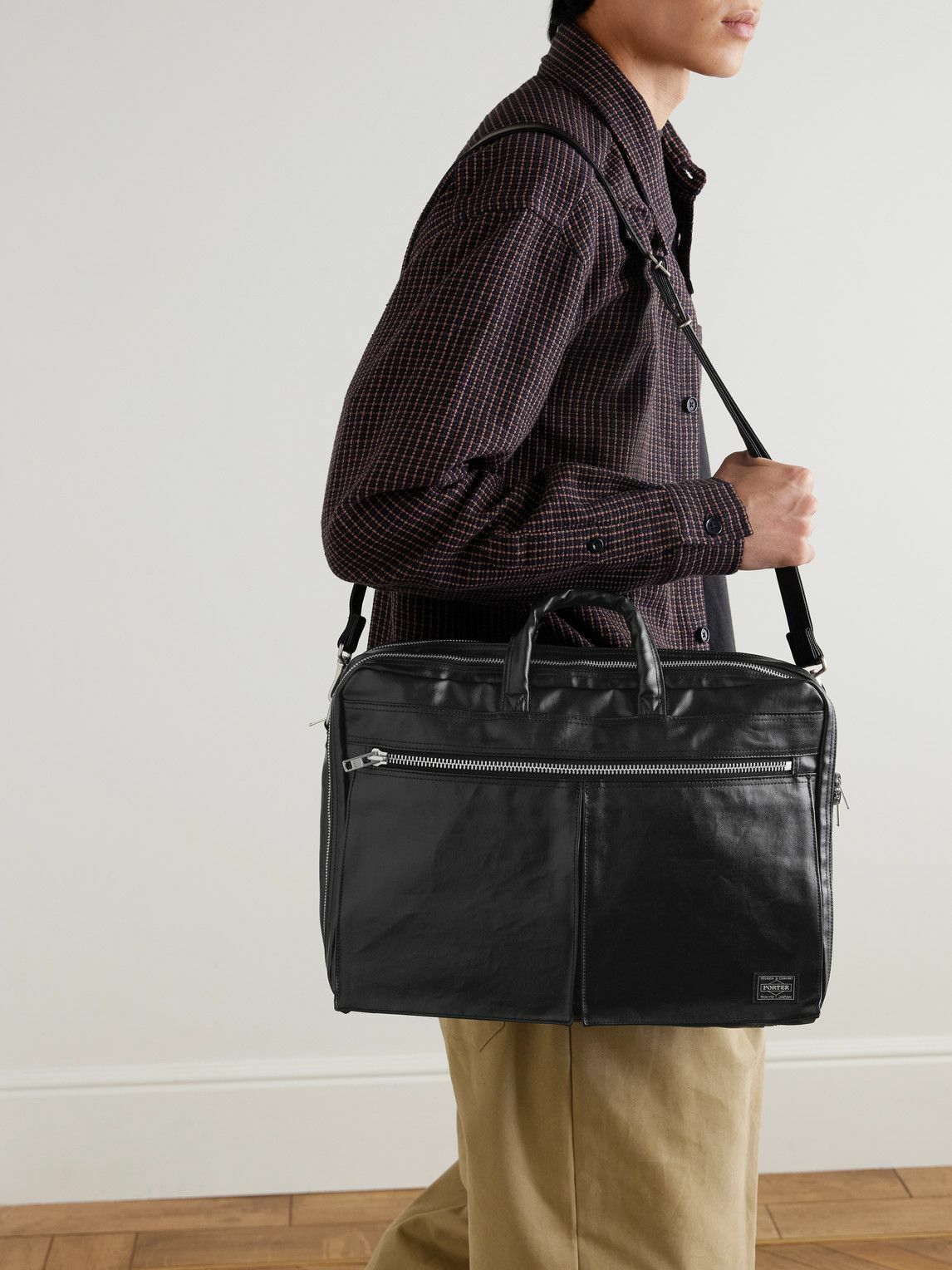 Porter-Yoshida and Co - Free Style 2Way Coated-Canvas Briefcase