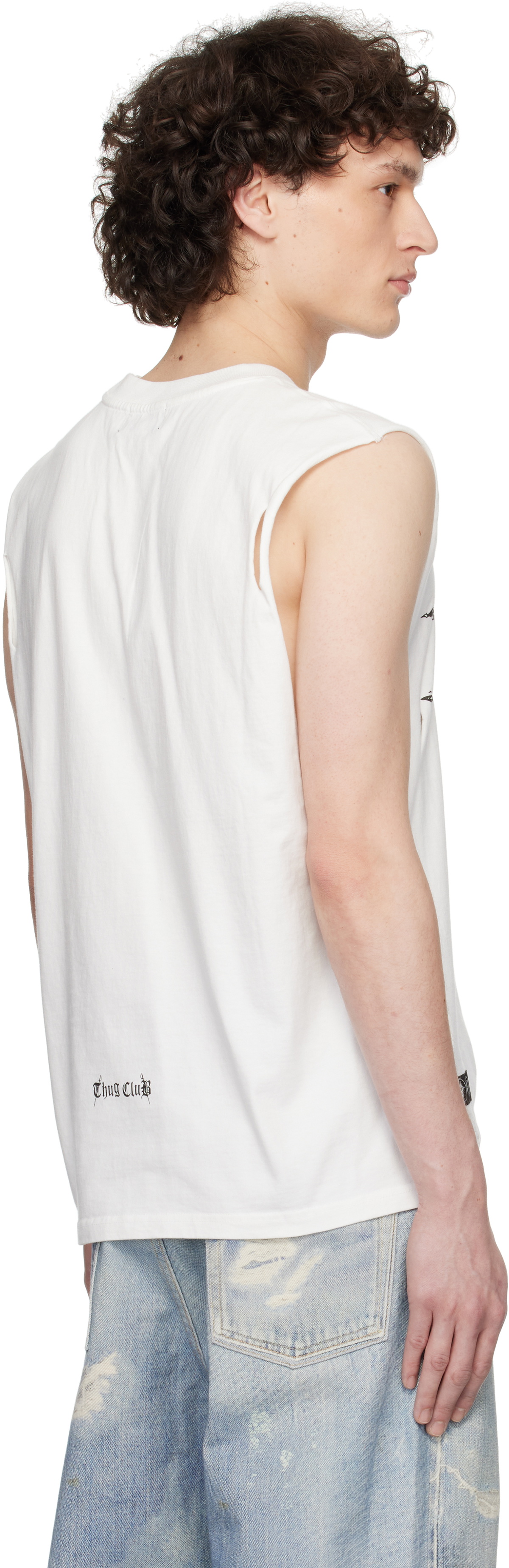 Thug Club White Cross T Sleeveless Tank Top Thug Club