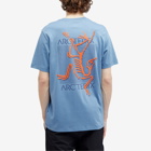Arc'teryx Men's Arc'Multi Bird Logo T-Shirt in Stone Wash
