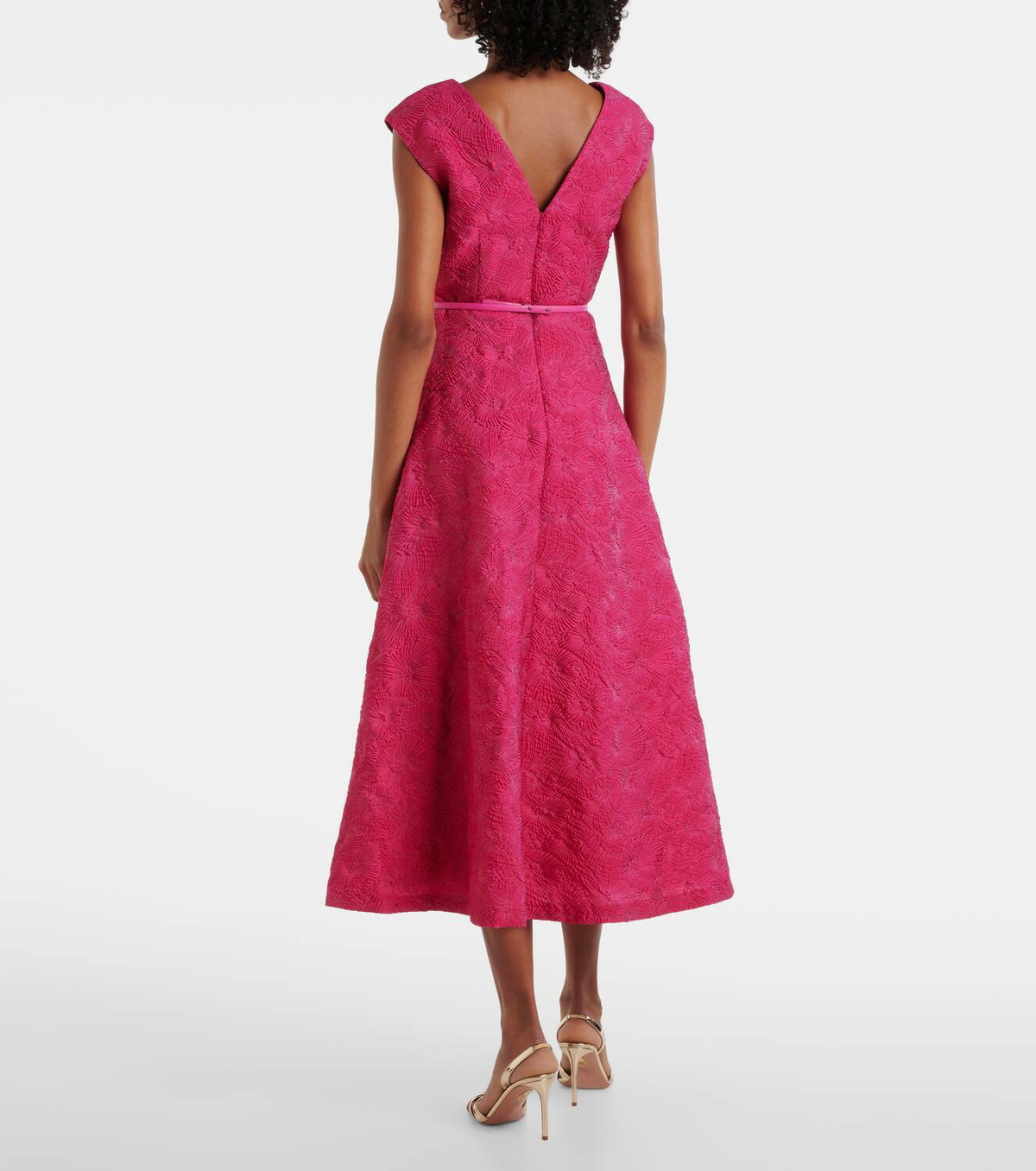 knee length dresses for ladies Max Mara – Printed Midi Dress Mujer 721-000805 01 main image 1