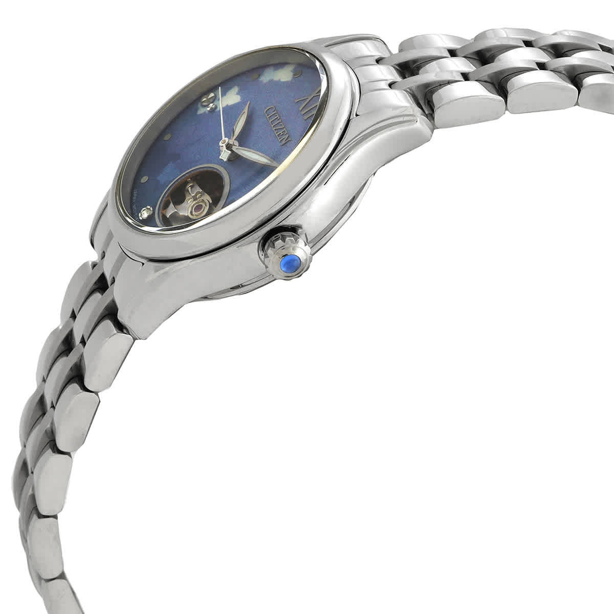 Citizen Luna Automatic Blue Dial Ladies Watch PR1040-88N