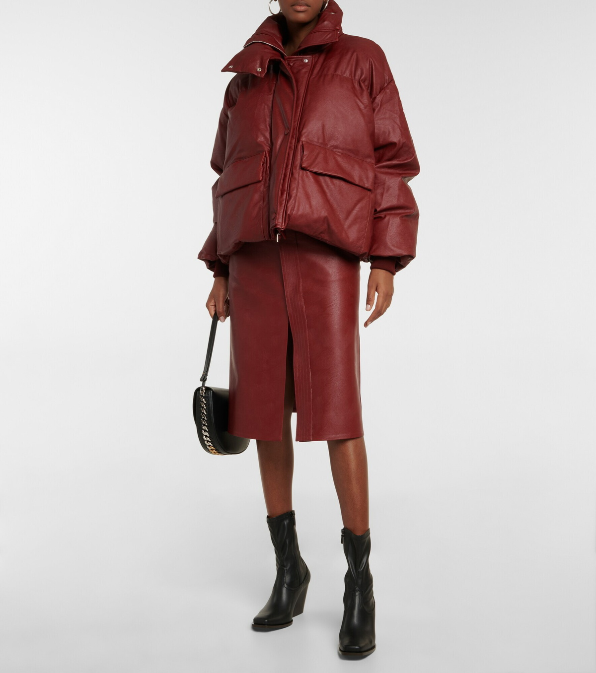 【STELLA MCCARTNEY】BIG Sale★Altermat faux レザーダウンJKT STELLA MCCARTNEY】BIG Sale☆Altermat faux レザーダウンJKT