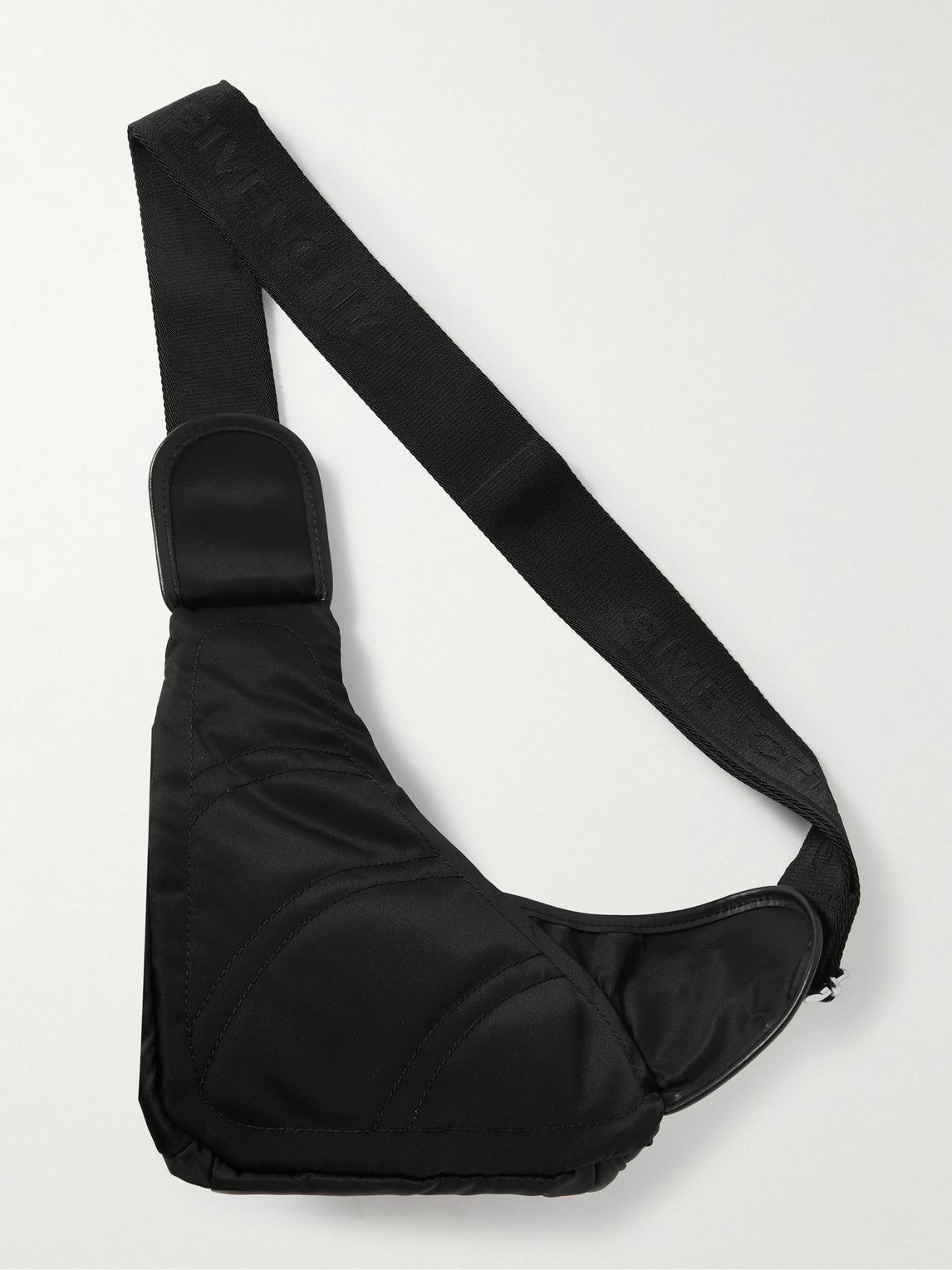 ◆Givenchy◆Gジップ 4Gナイロン レザートリミング ベルトバッグ Small G-Zip Triangle bag in 4G nylon in - black | Givenchy ES