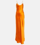 Nili Lotan - Cami silk satin slip dress
