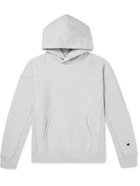 Champion - Organic Cotton-Blend Jersey Hoodie - Gray