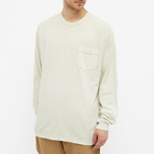 WTAPS Men's Long Sleeve Blank 01 Washed T-Shirt in Off White