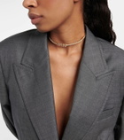 Miu Miu Logo crystal-embellished choker