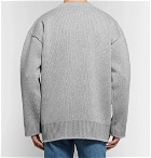 CALVIN KLEIN 205W39NYC - Oversized Instarsia Wool-Blend Sweater - Men - Gray
