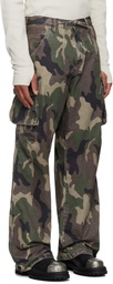 424 Khaki Camo Cargo Pants