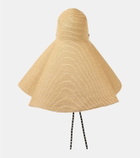 Alaïa Capeline straw cloche hat