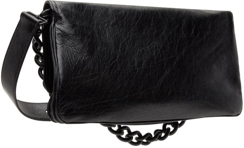 Balenciaga Black 'BB' Soft Medium Flap Bag Balenciaga