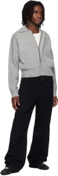 Entire Studios Gray Marla Bomber Cardigan