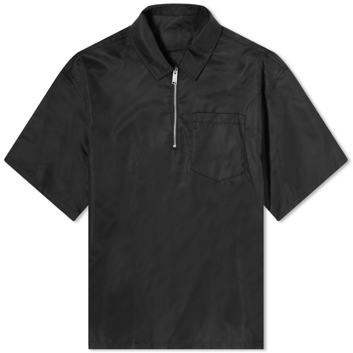 Photo: Heron Preston Men's Ex-Ray Nylon Zip Shirt in Black