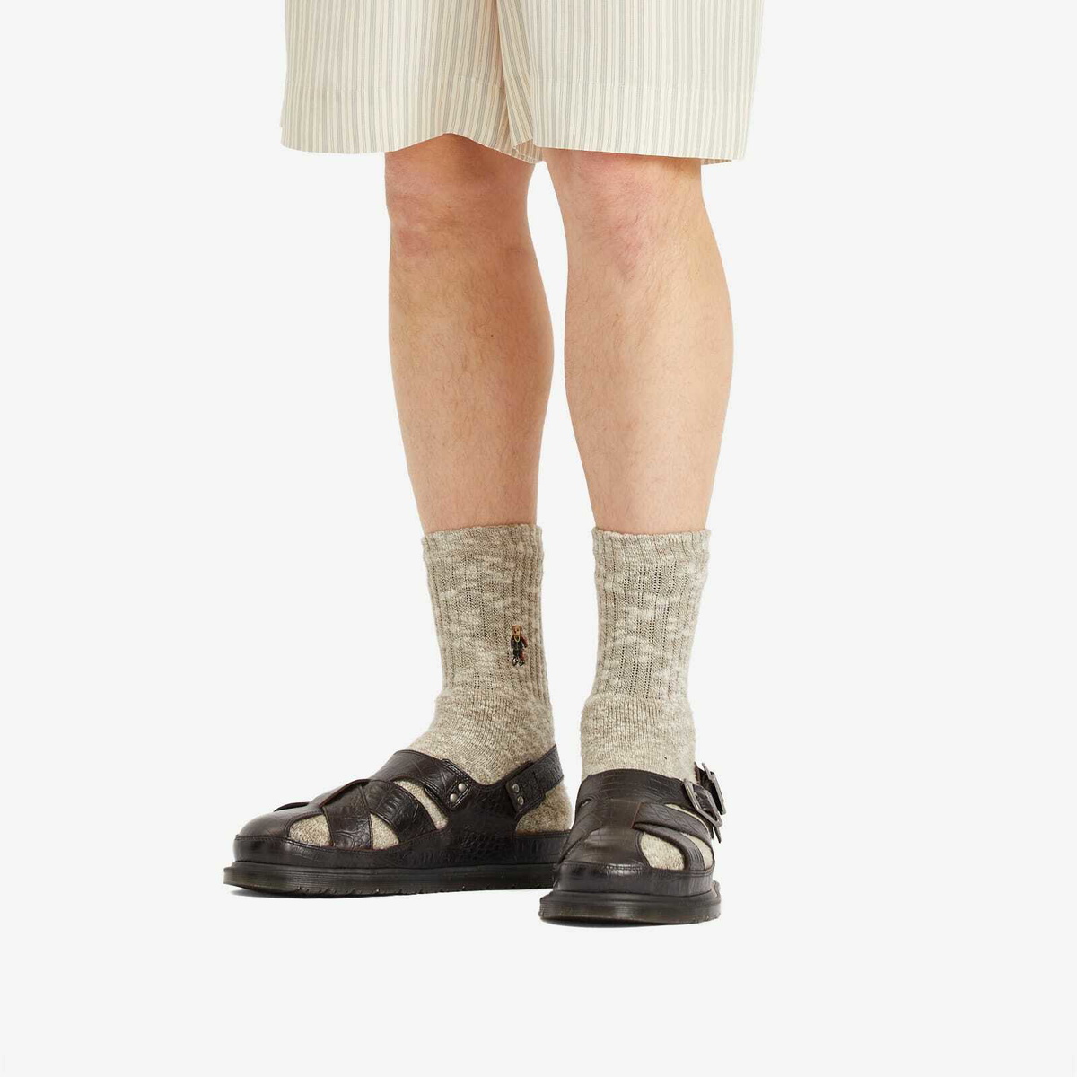 Dr. Martens Men's San Fisherman Sandal in Dark Brown