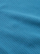 DOPPIAA - Aaddis Ribbed Cotton Shirt - Blue