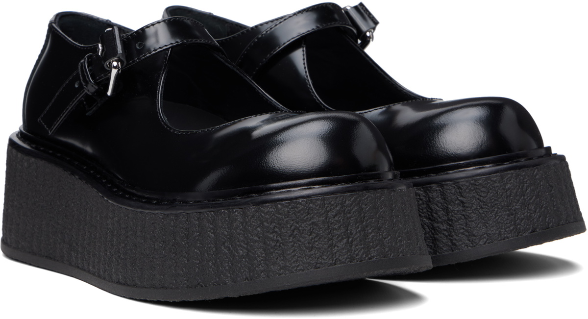 Moschino Black Olivia 1980 Loafers