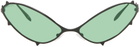 MAUSTEIN SSENSE Exclusive Black Metal Spike Sunglasses