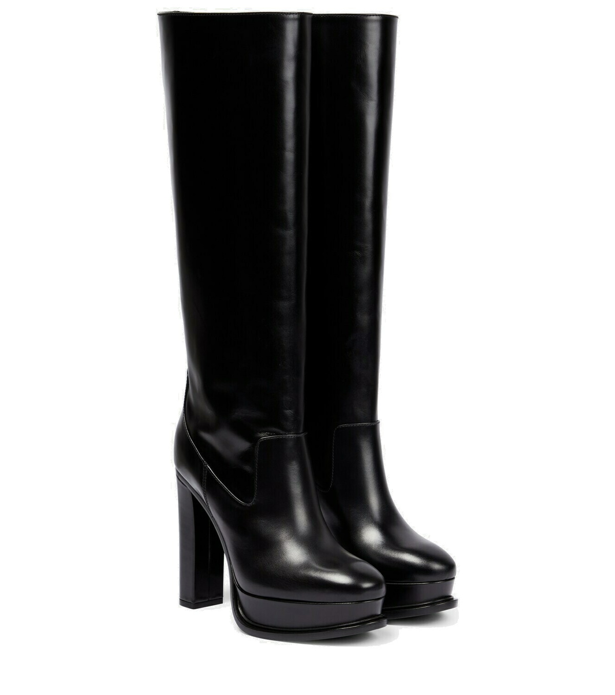 alexander mcqueen knee high boots