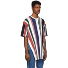 Diesel Red Tag Multicolor Glenn Martens Edition Striped Pique T-Shirt