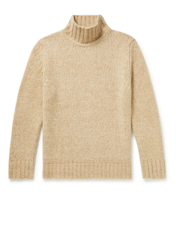 Photo: NN07 - Douglas Wool-Blend Mock-Neck Sweater - Neutrals