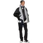 A-Cold-Wall* Grey and Navy The State Commute Oversized Scarf